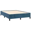 Boxspringbett mit Matratze Dunkelblau 140x200 cm Samt Produktbild-Vorschau 3