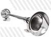A chrome-plated air horn is shown against a white and gray striped background. Náhľad obrázku produktu