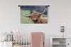 MuchoWow® Wandteppich Wandbehang Schottisches Hochlandrind Produktbild-Vorschau 2