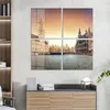 DEQORI Glasbild Echtglas 4x50x50 cm 'Grand Place am Morgen' Produktbild-Vorschau 3