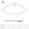 AQUENITH Duschwanne 80x80cm Duschtasse Komplett Set Flach Produktbild-Vorschau 4