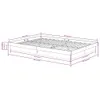 vidaXL Massief houten bed, wit, 120x190 cm Productafbeelding-voorbeeld 7
