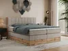 MKS MEBLE King Boxspringbett 180x200 mit Bettkasten Eiche, Produktbild-Vorschau 1