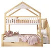 Etagenbett 90x200 & 140x200 cm mit Giebeldach, Produktbild-Vorschau 5