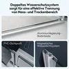 doporro Nischentür Nischenfalttür 100x190cm Falttür Links Produktbild-Vorschau 8