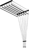 Sepio Deckenwäschetrockner Schwarz 90 cm, 6 Stäbe Produktbild-Vorschau 3