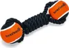 Beeztees Baumwollknoten Tennisball Jef – Schwarz – 22x7x6,3 Produktbild-Vorschau 1