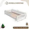 Crazy Pine Detská posteľ 80x160 cm – Biely Montessori Náhľad obrázku produktu 2
