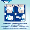 Instructions for using TENA Pants. Produktbild-Vorschau