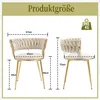 okwish Esszimmerstuhl 2er Set,Polsterstühle mit Rückenlehne Produktbild-Vorschau 6