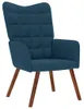 vidaXL Fauteuil relax bleu velours Voir les images du produit 7