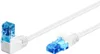 CAT 6A Patchkabel 1x 90° gewinkelt, U/UTP, weiß Produktbild-Vorschau 1