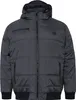 A studio shot of a gray puffer jacket. Produktbild-Vorschau