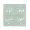 itenga 40x Serviette Schön dass du da bist eukalyptus mit Produktbild-Vorschau 4