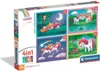 Puzzle 4w1 Super kolor A Day With Unicorns 21740 Náhľad obrázku produktu 2
