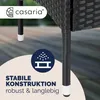 CASARIA®  Panchina da Giardino Poly Rattan 143x64x88cm Anteprima dell’immagine prodotto 6