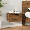 vidaXL Nástěnný noční stolek Smoked Oak 34x30x20 cm Náhled obrázku produktu 1