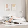vidaXL Massivholzbett mit Schubladen Weiß 140x190 cm Kiefer Produktbild-Vorschau 2