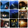 Collage of people using headlamps in various outdoor and indoor settings. Náhled obrázku produktu