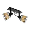 EGLO Balken Anwick 1 E27 2x40W noir rotin Voir les images du produit 1