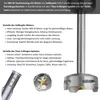 A close-up of an immersion blender with descriptive text about its features. Voir les images du produit
