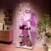UnboxG vitrine en verre 5 niveaux, bande lumineuse LED ou Voir les images du produit 9