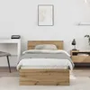 vidaXL Bettrahmen mit Kopfteil Artisan-Eiche 90 x 200 cm Produktbild-Vorschau 2
