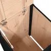 vidaXL Wäschetruhe Schwarz 44x44x66 cm Massivholz Kiefer Produktbild-Vorschau 9
