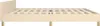 vidaXL Bettgestell ohne Matratze Creme 200x200 cm Stoff Produktbild-Vorschau 6