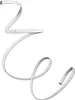 A white LED strip light is shown coiled and draped against a white background. Podgląd zdjęcia produktu