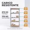 IvoQ Scaffale – 180 x 90 x 40 cm – 5 ripiani regolabili – Anteprima dell’immagine prodotto 3