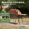 2x Arbeitsbock klappbar bis 1000 kg Stahl pulverbeschichtet Produktbild-Vorschau 5