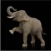 MuchoWow® Poster Elefant - Tiere - Schwarz - Porträt 50x50 Produktbild-Vorschau 1