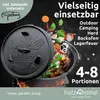 holz4home® Dutch Oven Gusseisen I 9L Feuertopf mit Zubehör Produktbild-Vorschau 2