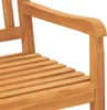 Gartenbank 3-Sitzer mit Tisch 150 cm Massivholz Teak Produktbild-Vorschau 5