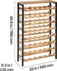 VEVOR 48 Flaschen Stapelbares Modulares Weingestell Bambus Produktbild-Vorschau 7