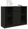 vidaXL Príborník so zásuvkou čierny dub 101x35x76 cm Náhľad obrázku produktu 4