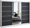 Schwebetürenschrank 200 cm, 3-türig, mit Spiegel & 4 Produktbild-Vorschau 2