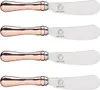 set di 4 coltelli da burro Artesà con manico in oro rosa in Anteprima dell’immagine prodotto 1