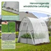 COSTWAY Szklarnia z pokrywą, drzwiami rolowanymi, oknem, Podgląd zdjęcia produktu 4