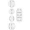 goobay Kabelmanagement, wit (set van 5 stuks) Productafbeelding-voorbeeld 3