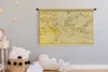 MuchoWow® Wandteppich Wandbehang Weltkarte - Vintage - Gelb Produktbild-Vorschau 3