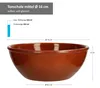 sada 6 servírovacích misek Ø 15 cm Hnědě glazovaná kamenina Náhled obrázku produktu 2