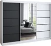 Schwebetürenschrank 200 cm, 3-türig, mit Spiegel & 4 Produktbild-Vorschau 2