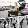 SUNULA Bollerwagen Faltbar Klein 80L 100KG, Klappbarer Produktbild-Vorschau 2