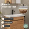 Planetmöbel Waschtischunterschrank 63cm mit Doppeltür Gold Produktbild-Vorschau 6