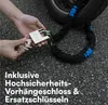 H&S Motorrad Schloss - Kette mit Schloß - Kettenschloss Produktbild-Vorschau 5