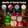 LEADZM Schneemann & Weihnachtsbaum mit 150 warmweißen Produktbild-Vorschau 5