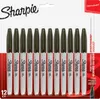Marker Sharpie okrągła końcówka cienka 12 sztuk czarny Podgląd zdjęcia produktu 1