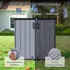 COSTWAY, armadietto da giardino, casetta da giardino con 2 Anteprima dell’immagine prodotto 5